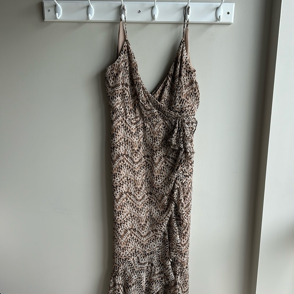 Faux-Wrap Cocktail Dress